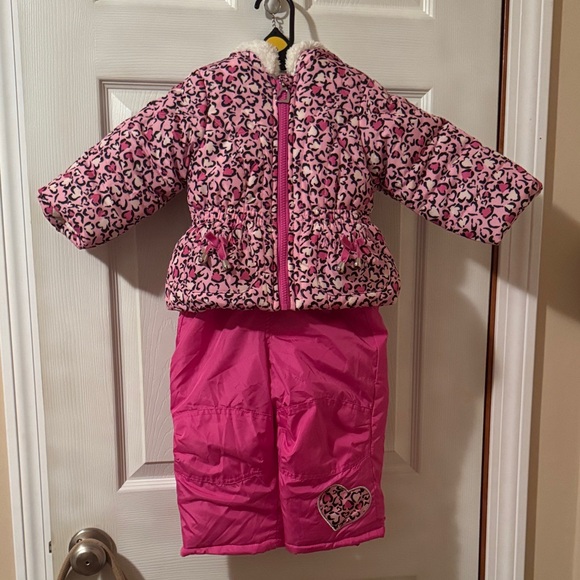 Arctic Quest Pink Leopard Baby Snowsuit 18 months - Picture 2 of 14